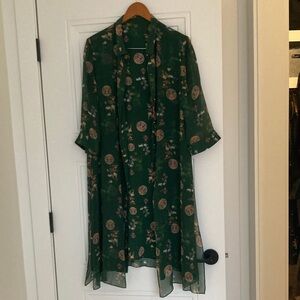 Green Silk Dress